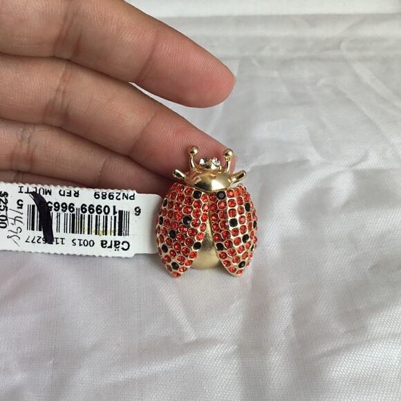 Cara Crystal Ladybug Pin (G1) - Picture 3 of 8